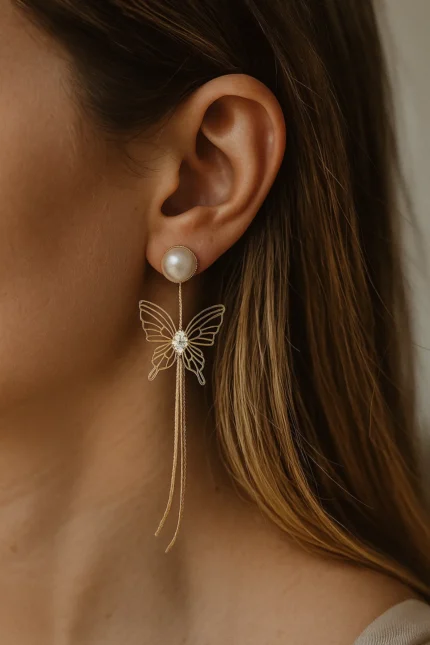 Butterfly Aura Earring, The best artificial jewellery brand in India