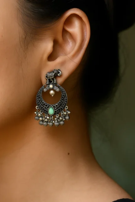 Ethnic Moon Earrings, best artificial jewellery